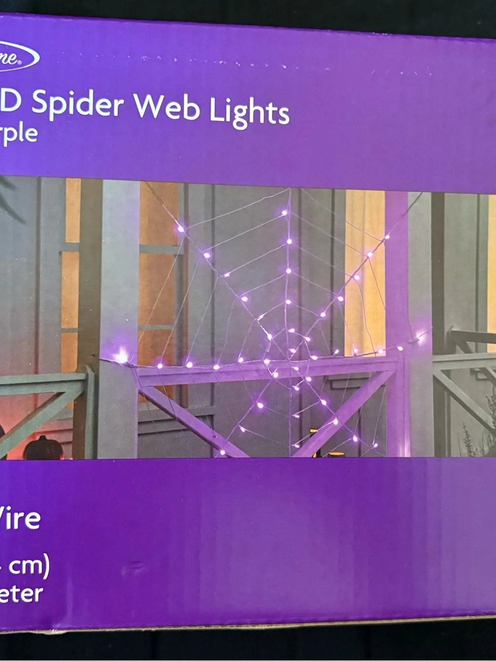 LED Spider Web Lights - Purple